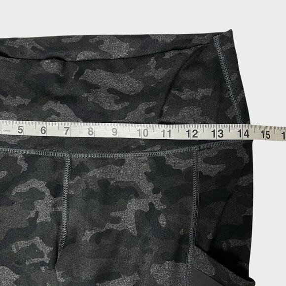 Fabletics Powerhold Leggings High Waist Women M Athleisure Charcoal Camo Pockets - Picture 8 of 9